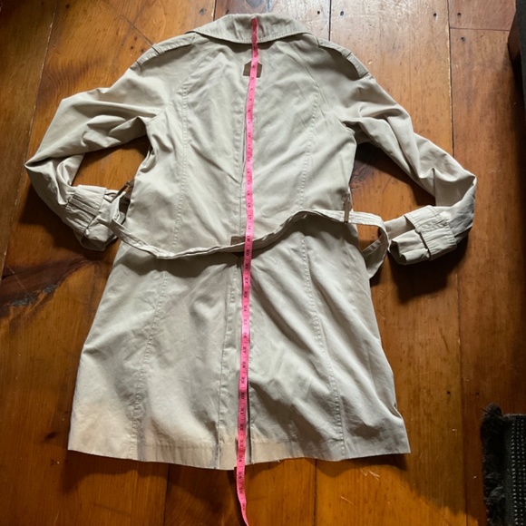 Zara Trench Coat Tan with suede accents size Small - Picture 12 of 16